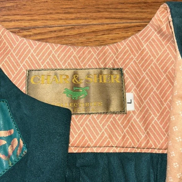 Char & Sher Collectibles Hunter Green Suede Wide Leg Crop Pant & Matching Top‎ - Picture 2 of 14